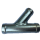 Соединитель тройник D-18 мм сталь угол 45 градусов